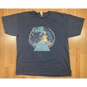 Star Wars T-Shirt (L) • Luke Skywalker, Princess Leia, Darth Vader, R2-D2, M&O